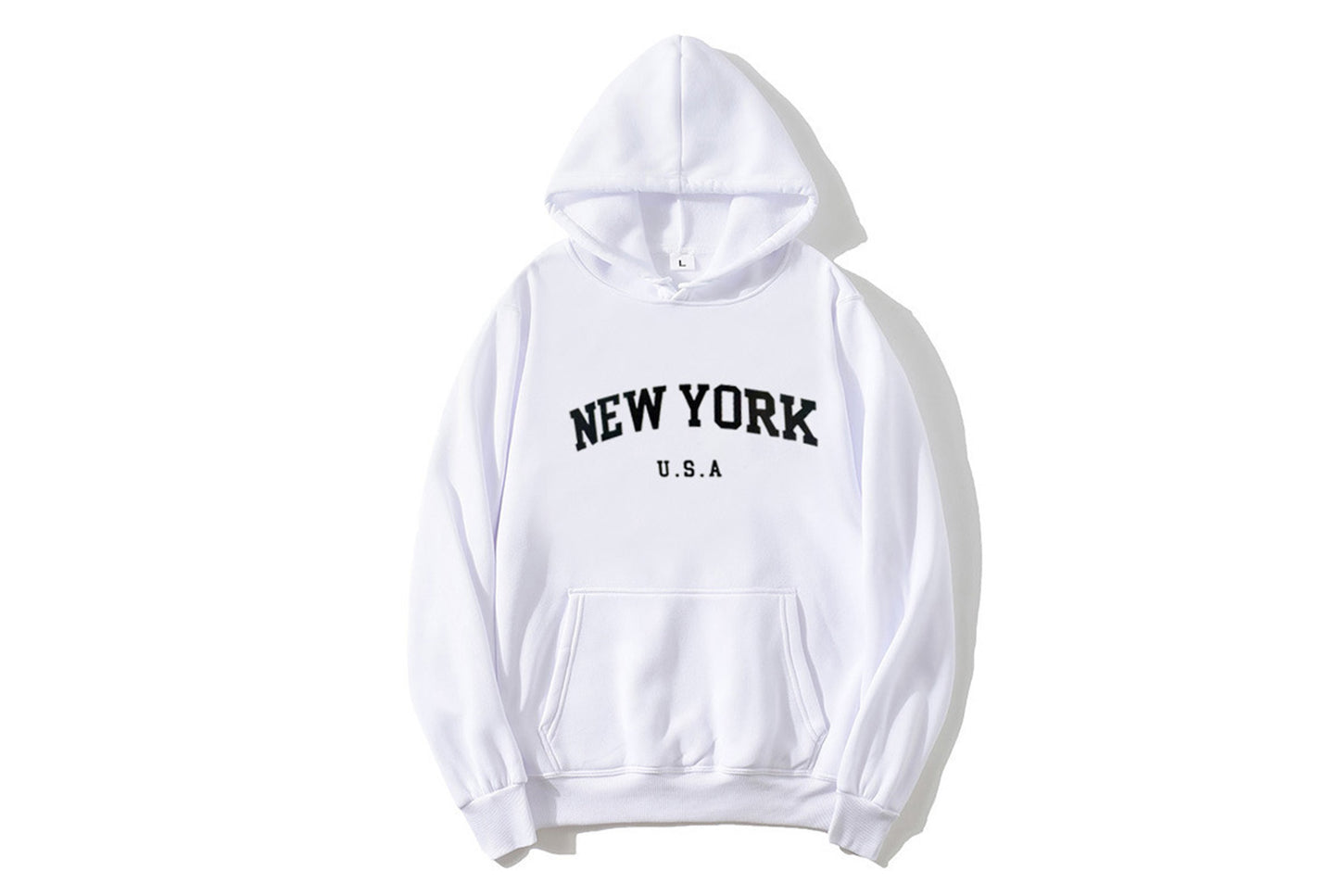 NEW YORK USA Letter Print Hoodie