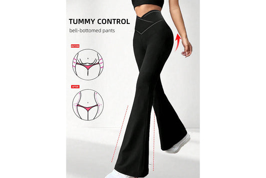 High-Waisted Yoga Pants with Hip-Lifting Design
