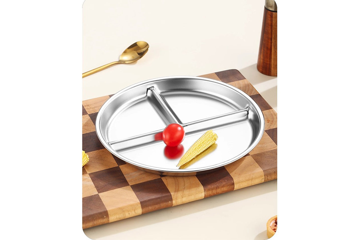 Three-Compartment Dinner Plate (3-Pack)