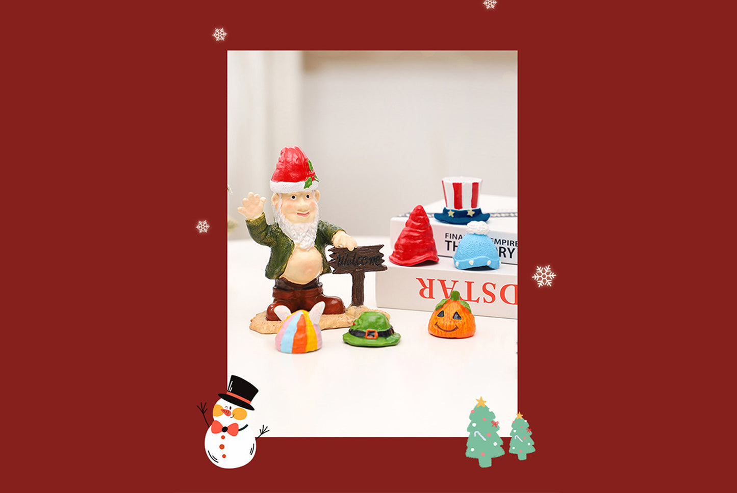 DIY Christmas Garden Elf Gnome Resin Ornament