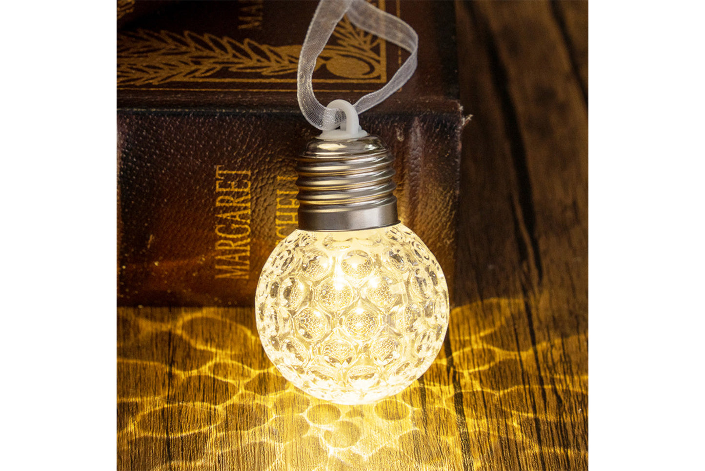 **LED Light-Up Crystal Ball Light - Festive Night Light**
