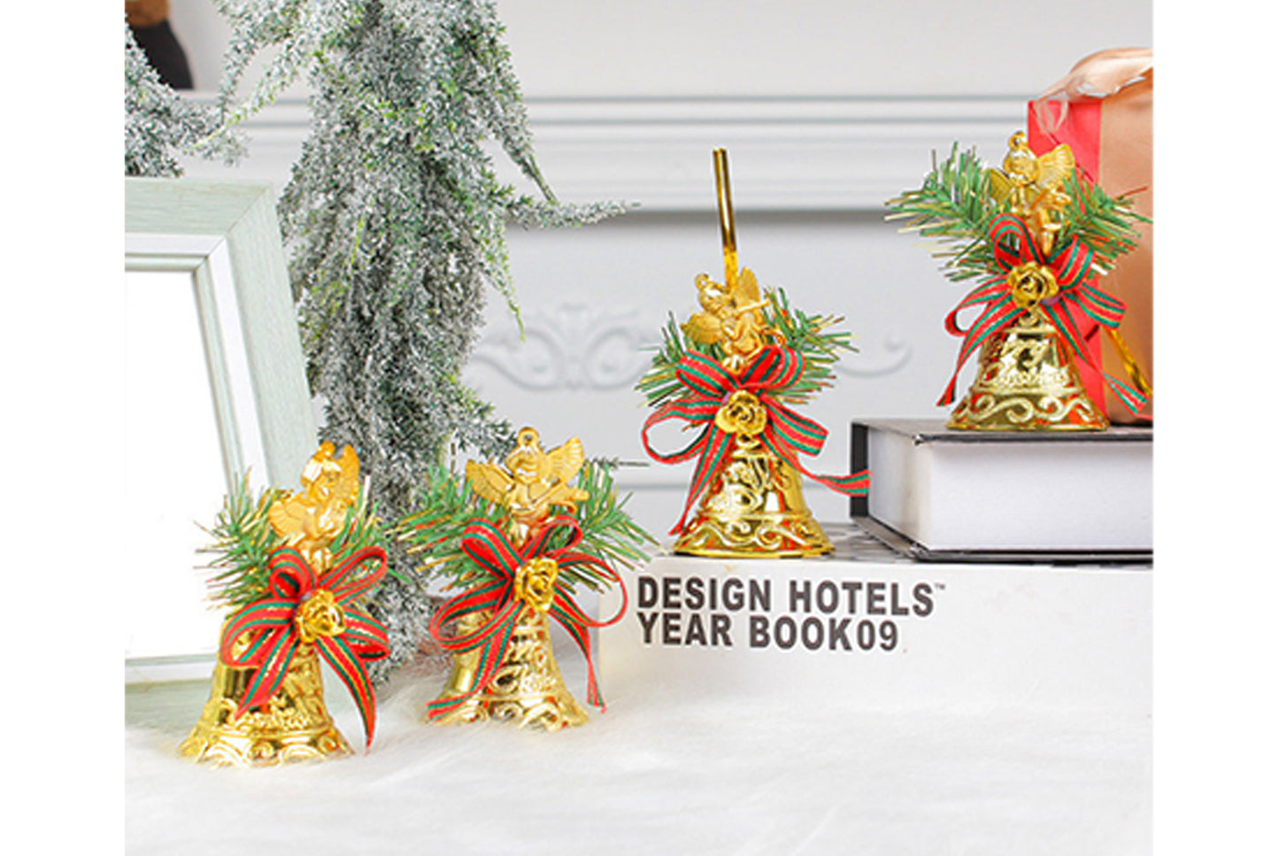 Christmas Bell Pendants - Golden Bell Christmas Tree Ornaments