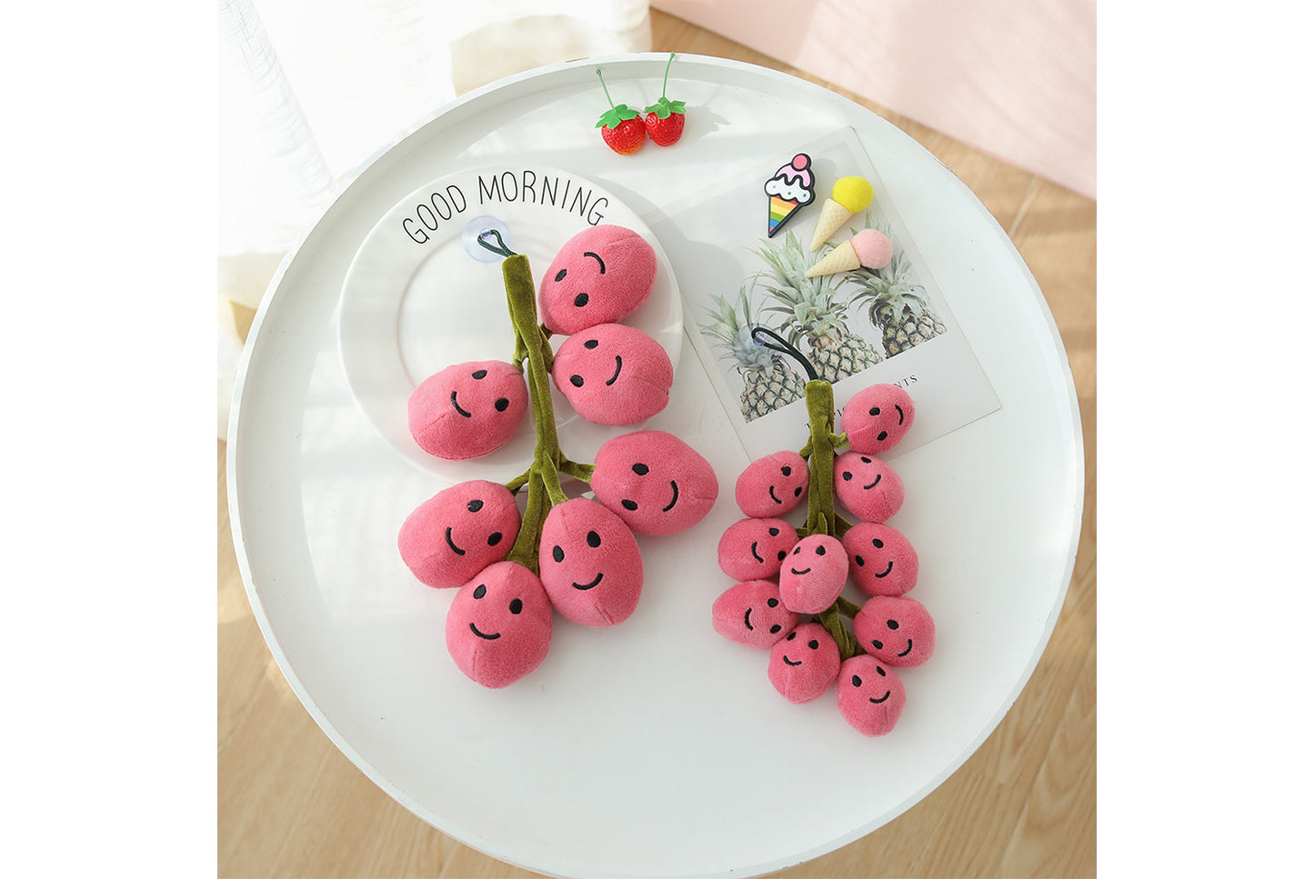 **Simulated Grape Plush Toy | Cute Fruit Hanging Ornament for Home Decor**