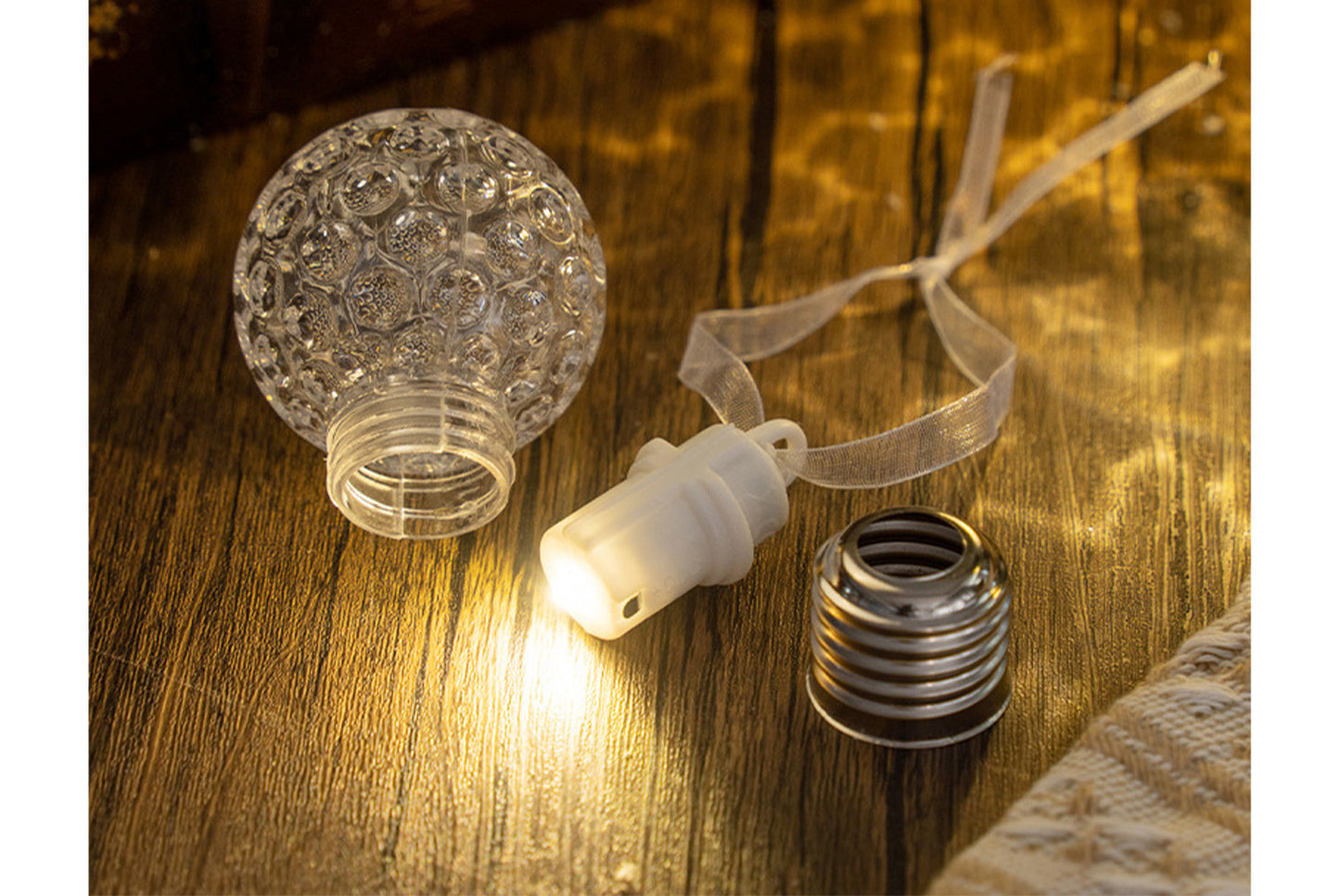 **LED Light-Up Crystal Ball Light - Festive Night Light**