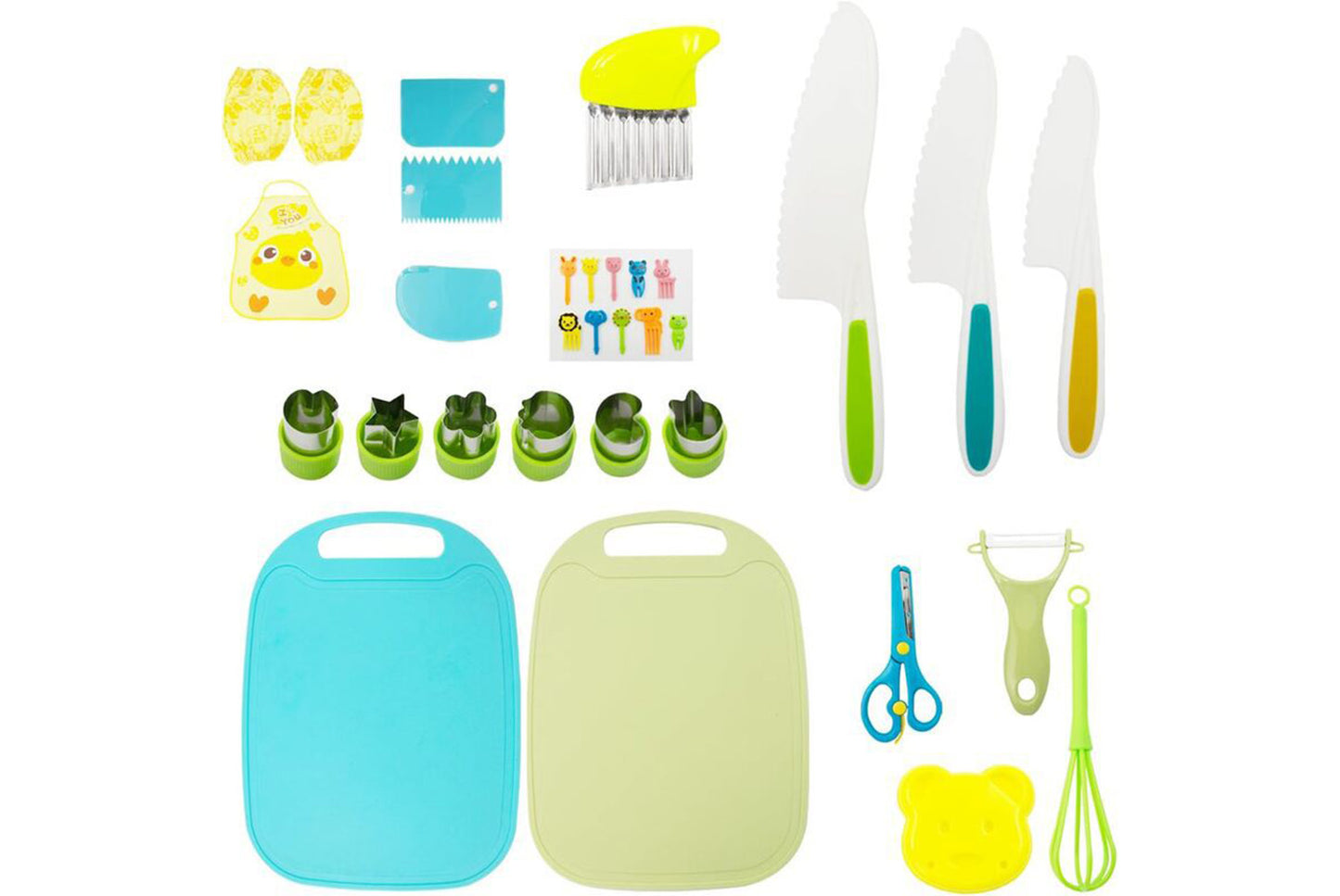 **48-Piece Children's Kitchen Tool Set - Safe Fruit Cutting Toy**