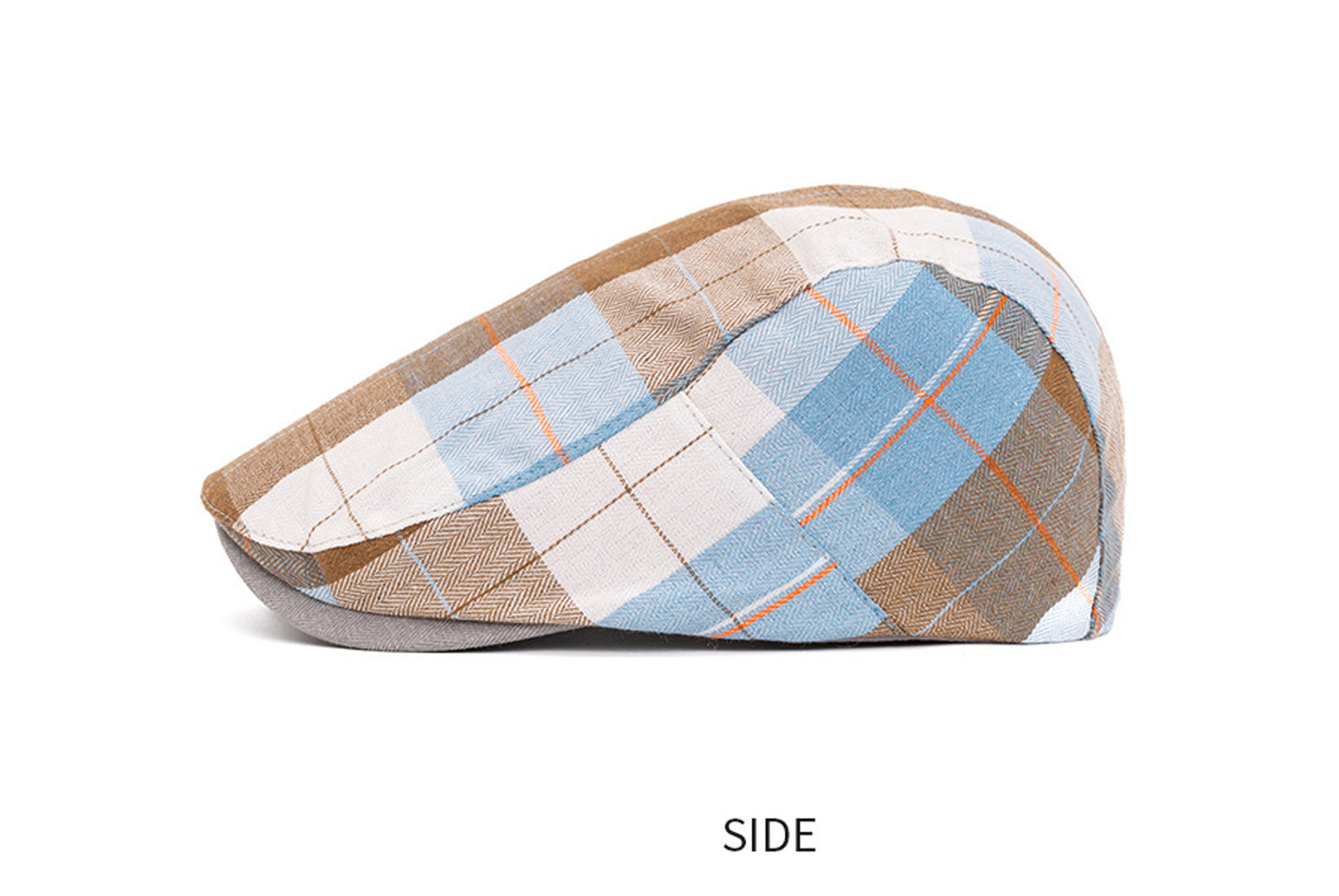 **Colorful Checkered Beret (Adjustable Head Circumference)**