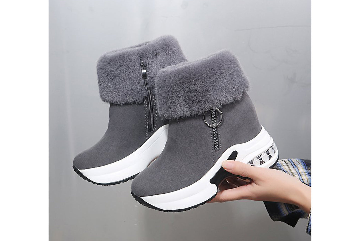 Fleece Lining for Warmth and Height Increase