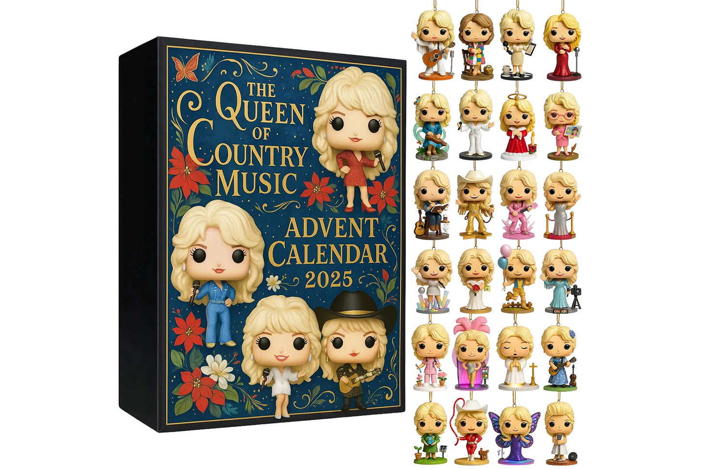 **Dolly Parton Advent Calendar 2025 | Acrylic Countdown Gift Box**