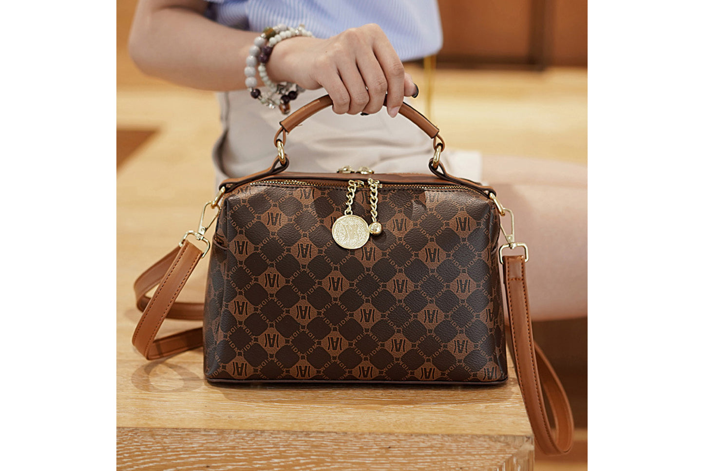 Printed Minimalist Handbag