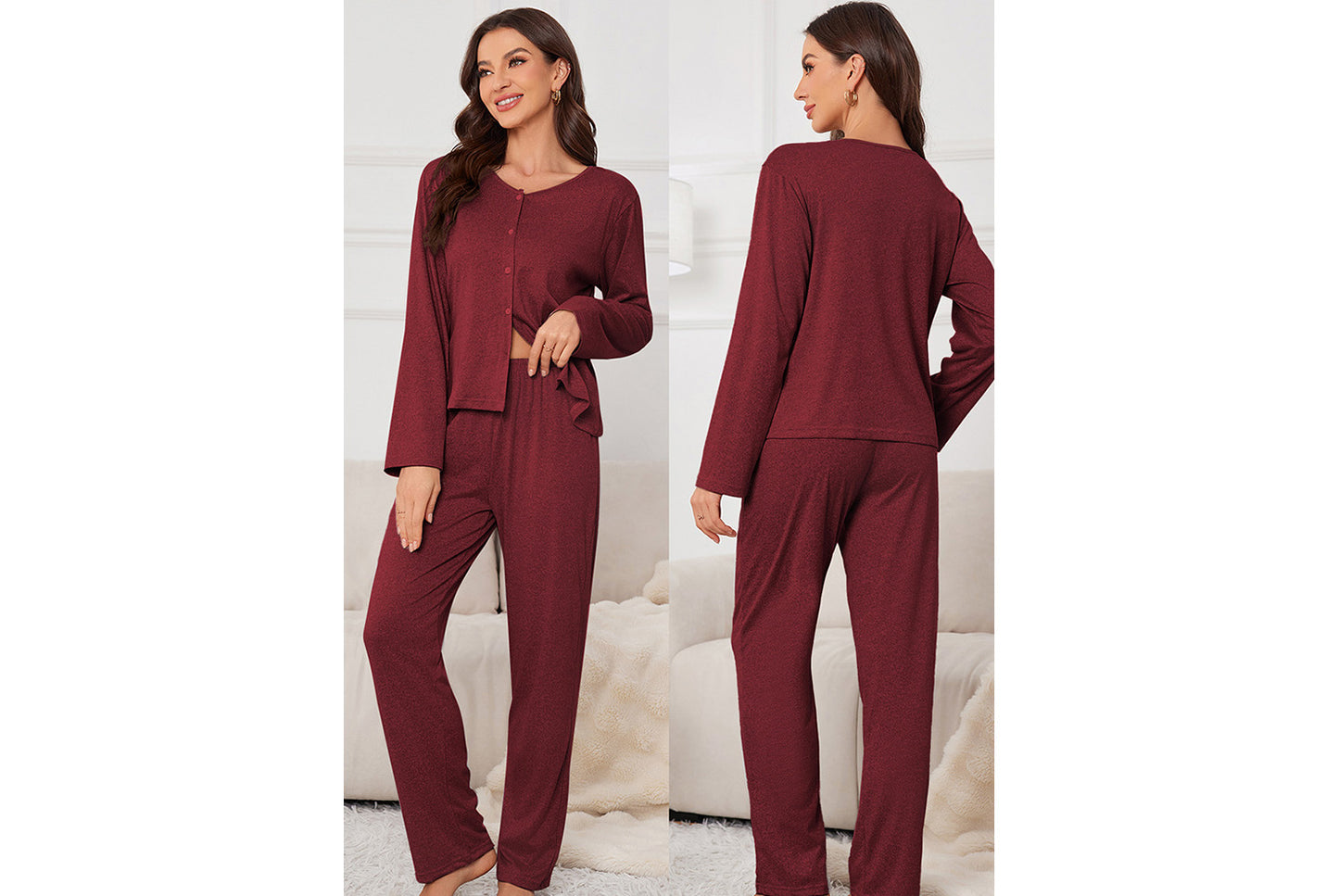 **Breathable and Cool Loungewear Set**