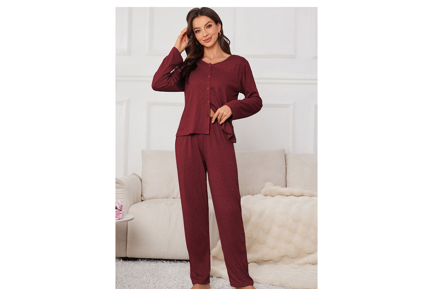 **Breathable and Cool Loungewear Set**