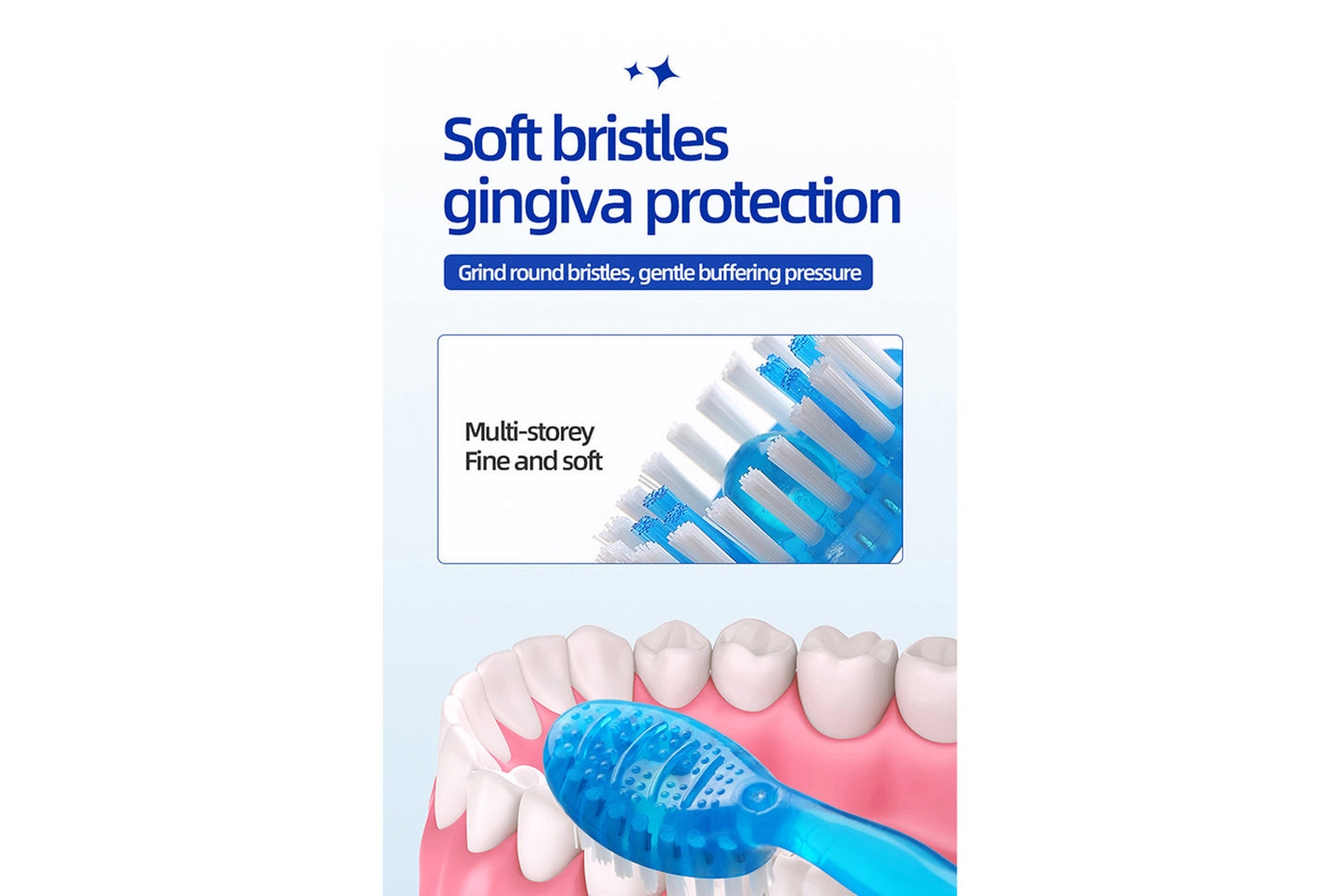 Blasting bead toothbrush portable set