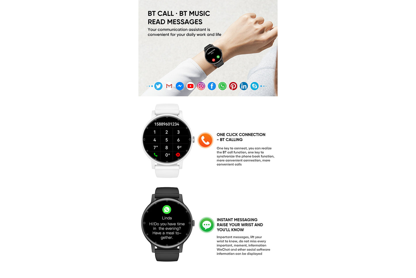 S88 Colour Screen Smartwatch