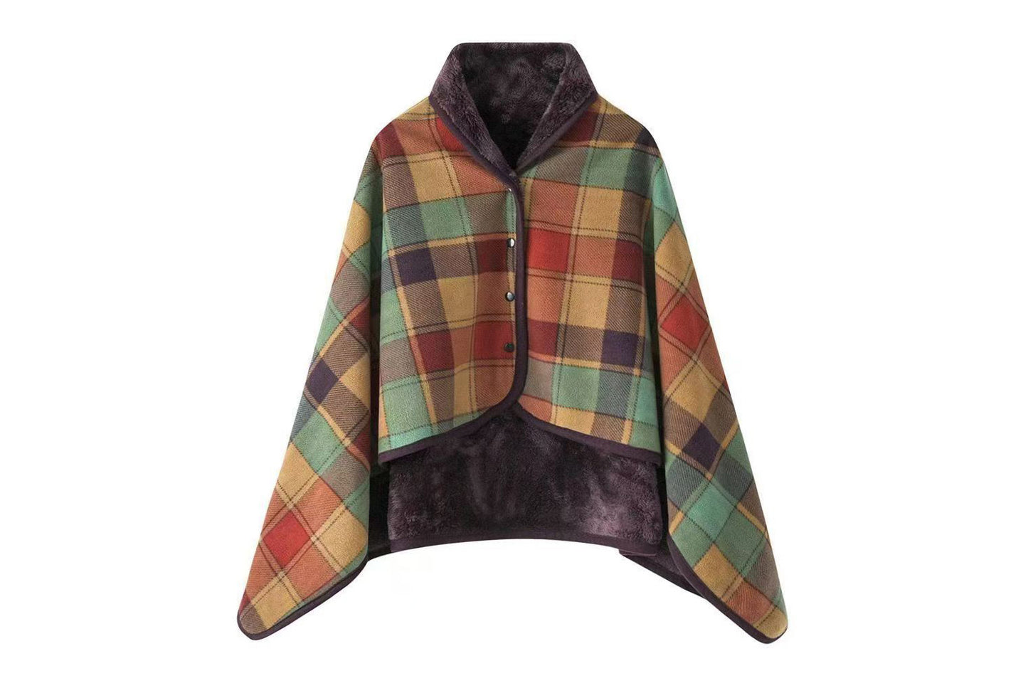 Multifunctional Flannel Shawl Blanket