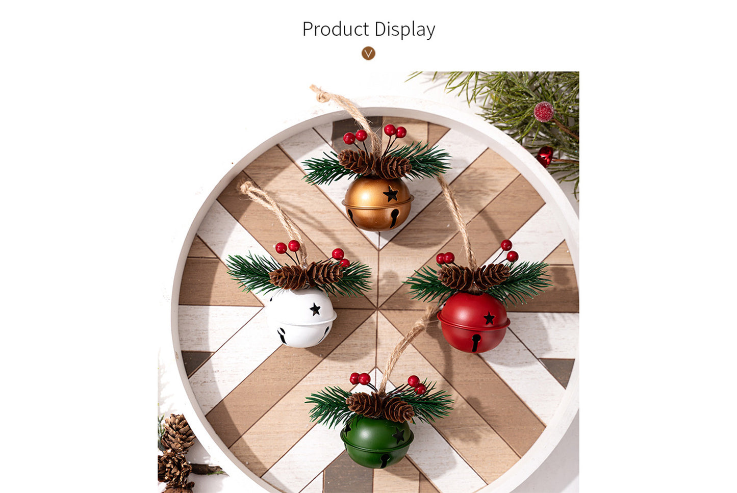 **Christmas Colorful Bell Pendant Decoration**