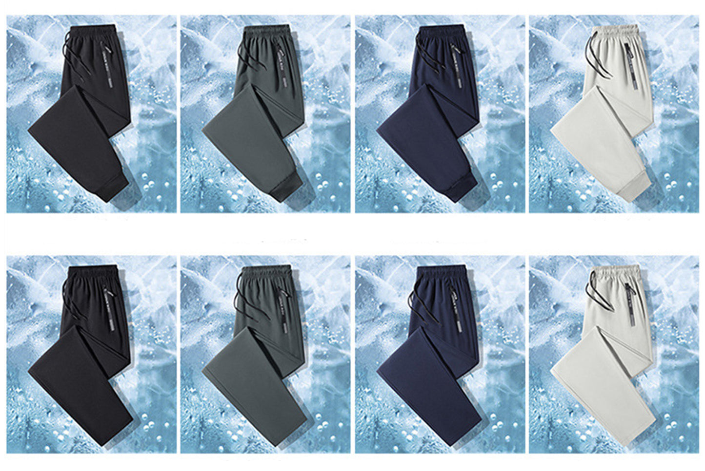 **Men's Ice Silk Pants - Cool, Breathable Casual Sweatpants**