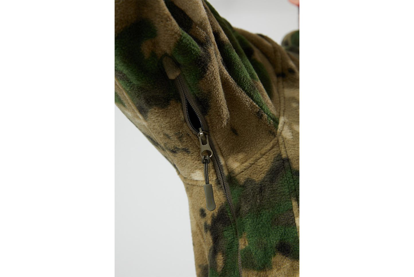 Men's Tactical Camouflage Fleece Hooded Jacket