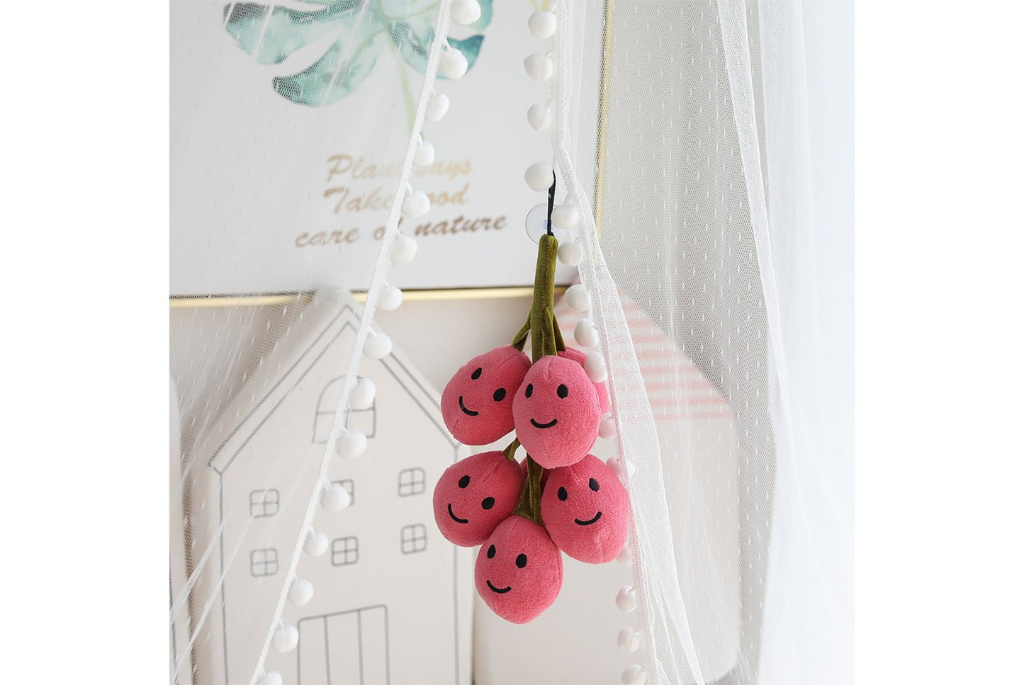 **Simulated Grape Plush Toy | Cute Fruit Hanging Ornament for Home Decor**