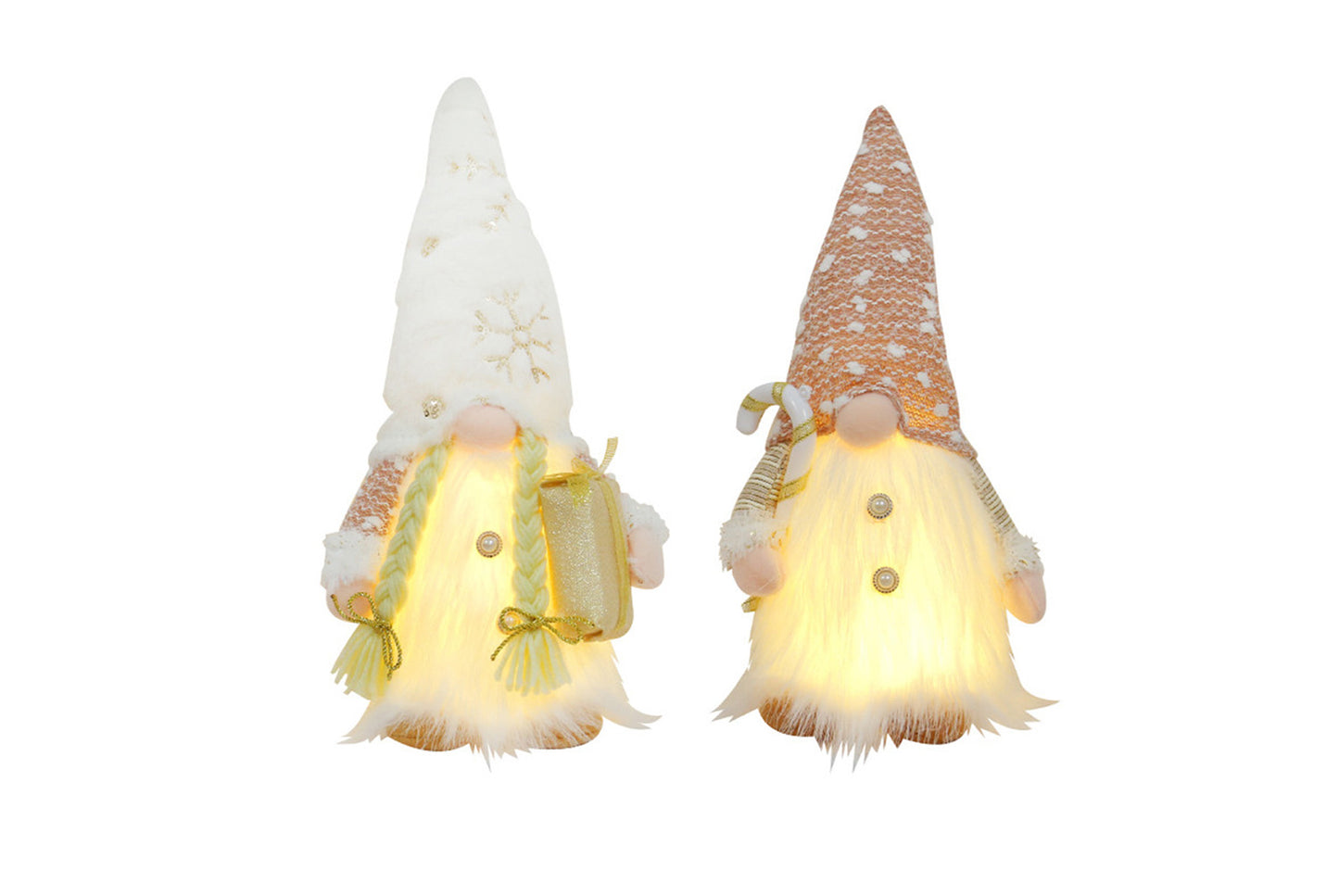 Sequined Plush Faceless Doll Ornament