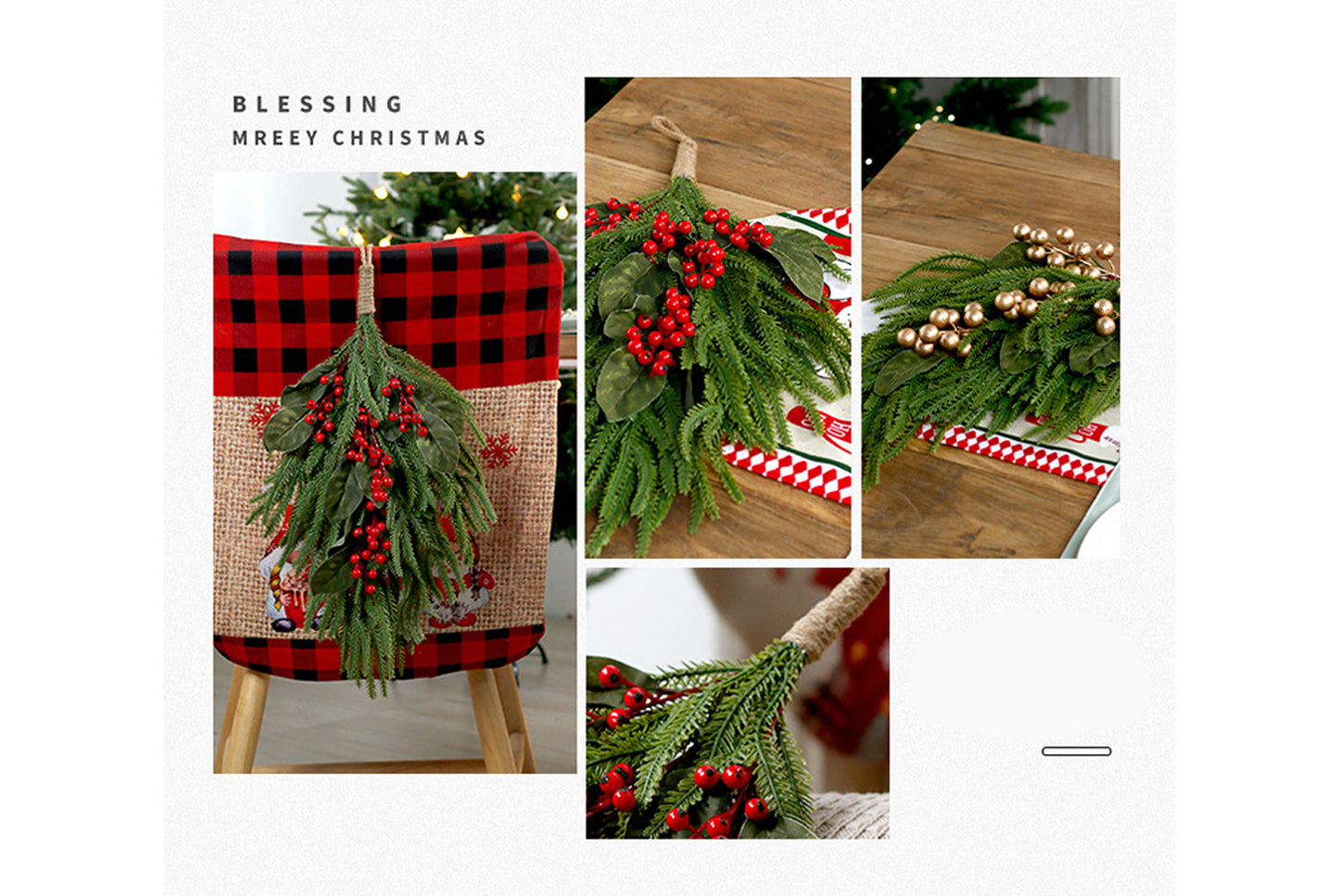 PE Upside-Down Christmas Tree Decoration