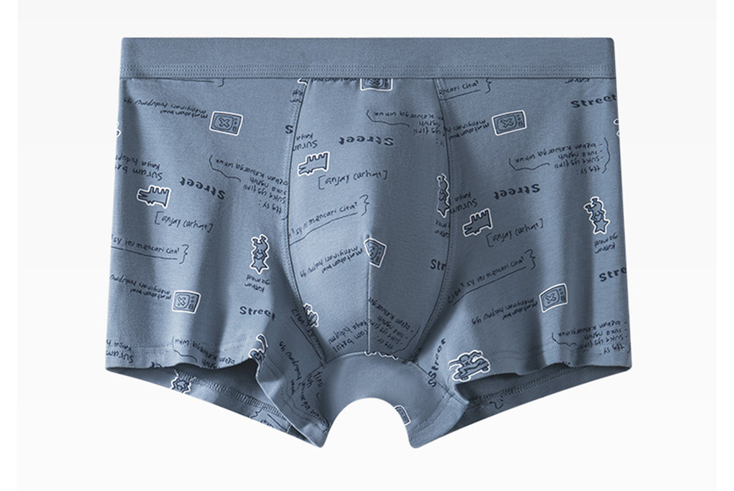 Men's Class A Pure Cotton Summer Sports Boxer Briefs