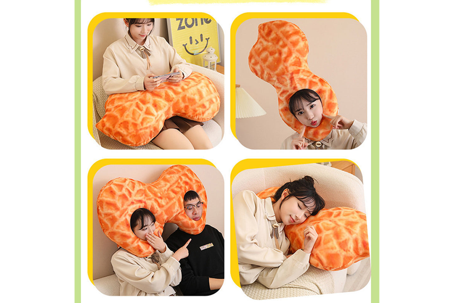 **Good Things Peanut Creative One-Piece Pillow/Head Cover**