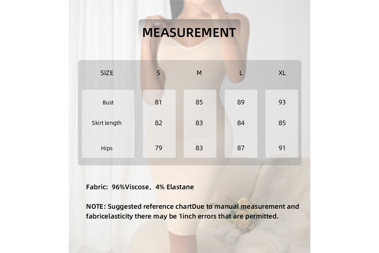 **Solid Color Slimming Slip Dress with Waist and Hip Lifting**