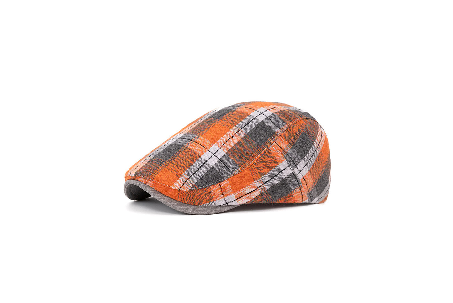 **Colorful Checkered Beret (Adjustable Head Circumference)**