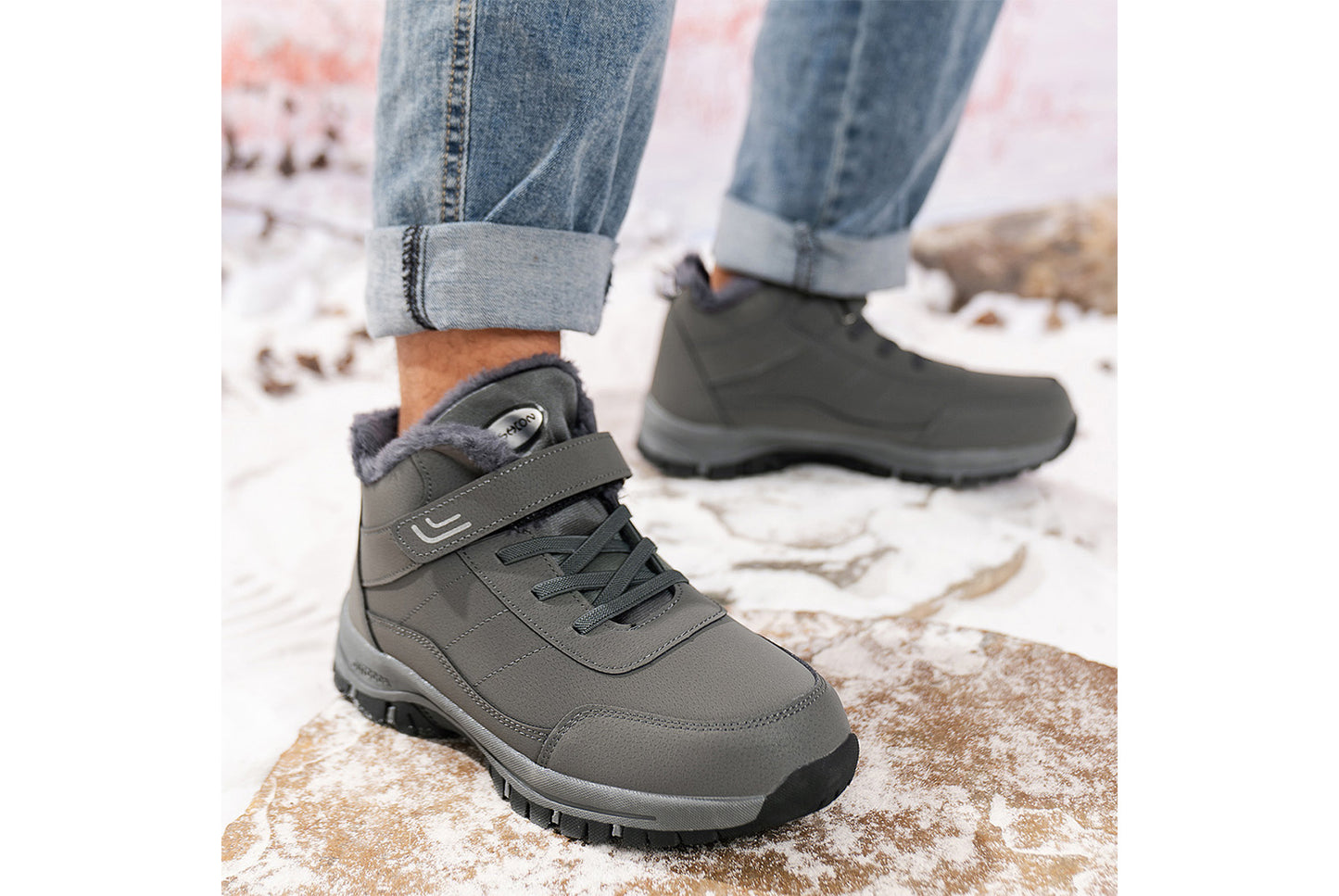 Women's Winter Thickened Anti-Slip Ski Boots