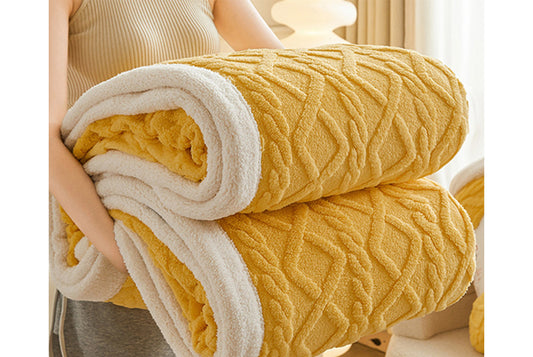 Thickened Winter Sofa Blanket, Nap Blanket