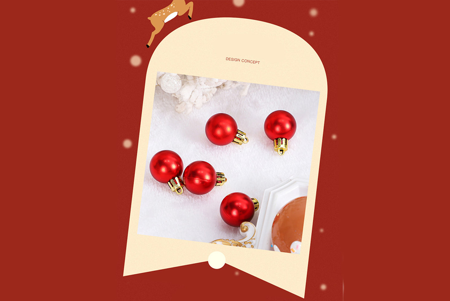 42 Exquisitely Painted Christmas Ball Set