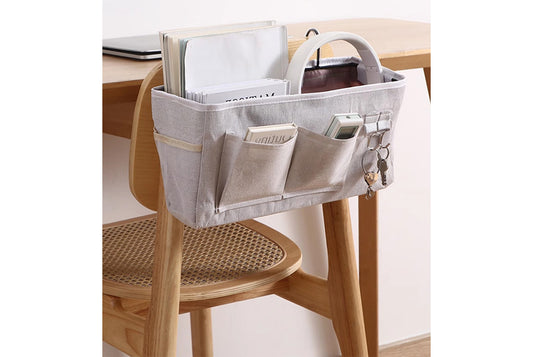 Cotton and linen double hook storage rack