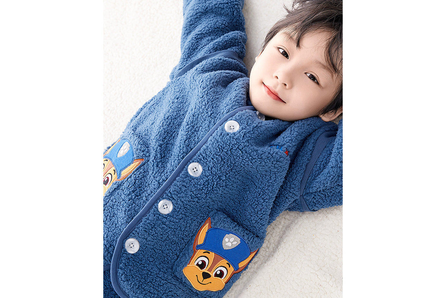 **Paw Patrol Children's Fleece Warm Homewear Three-Piece Set**