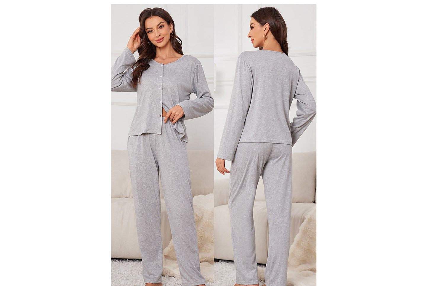 **Breathable and Cool Loungewear Set**