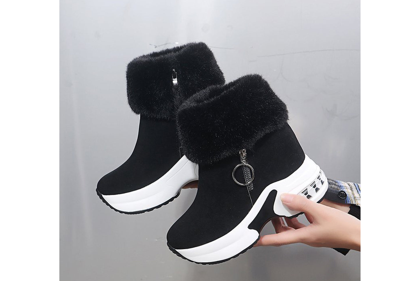 Fleece Lining for Warmth and Height Increase