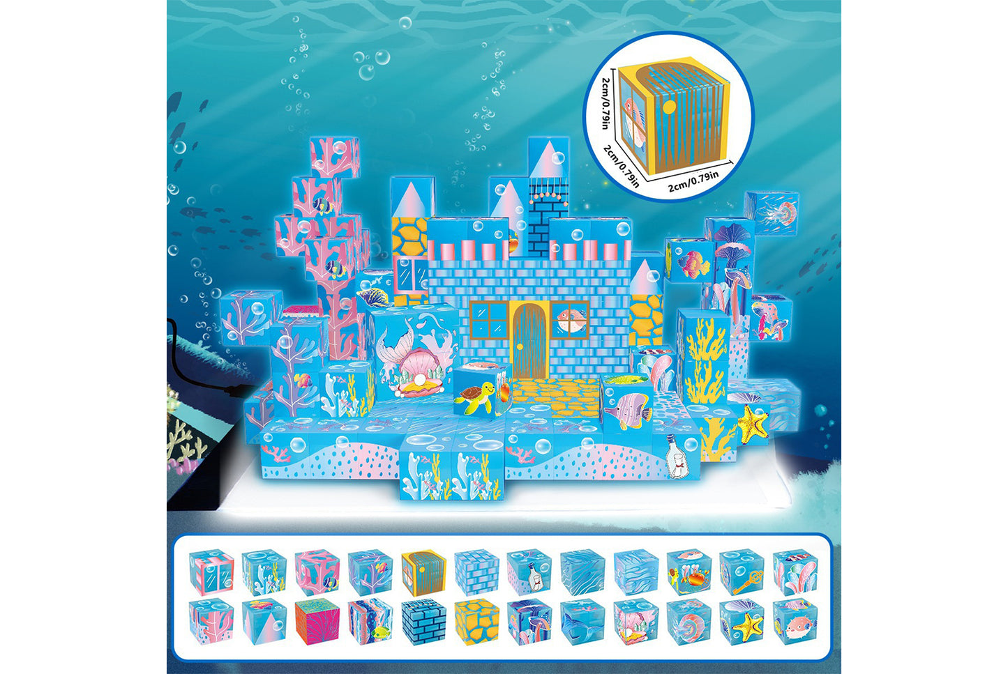 Glow-in-the-Dark Magnetic Blocks