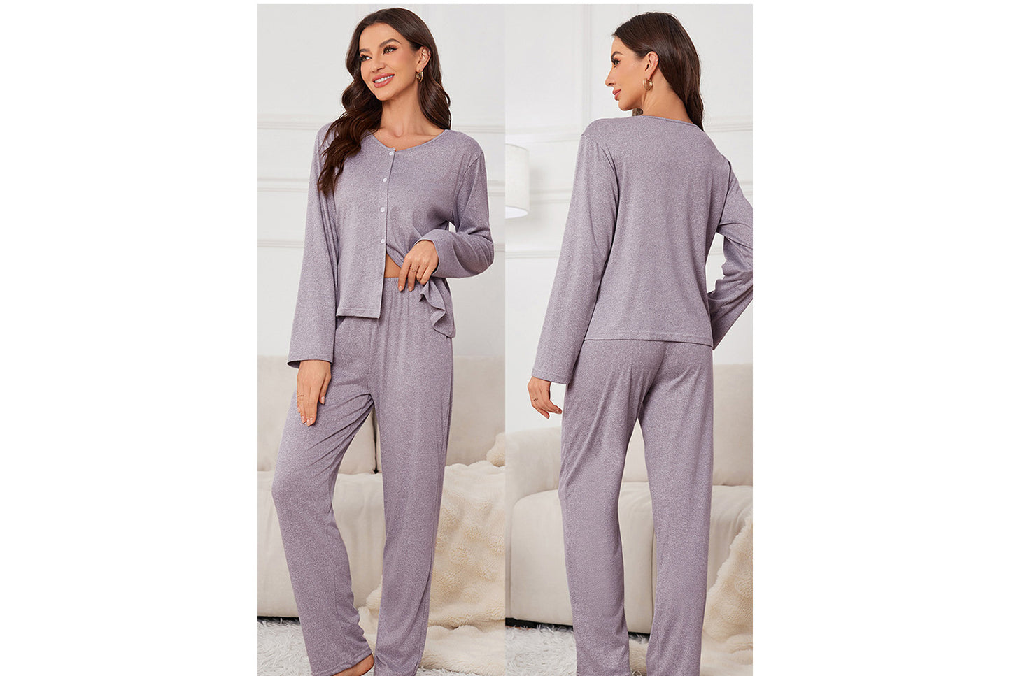 **Breathable and Cool Loungewear Set**