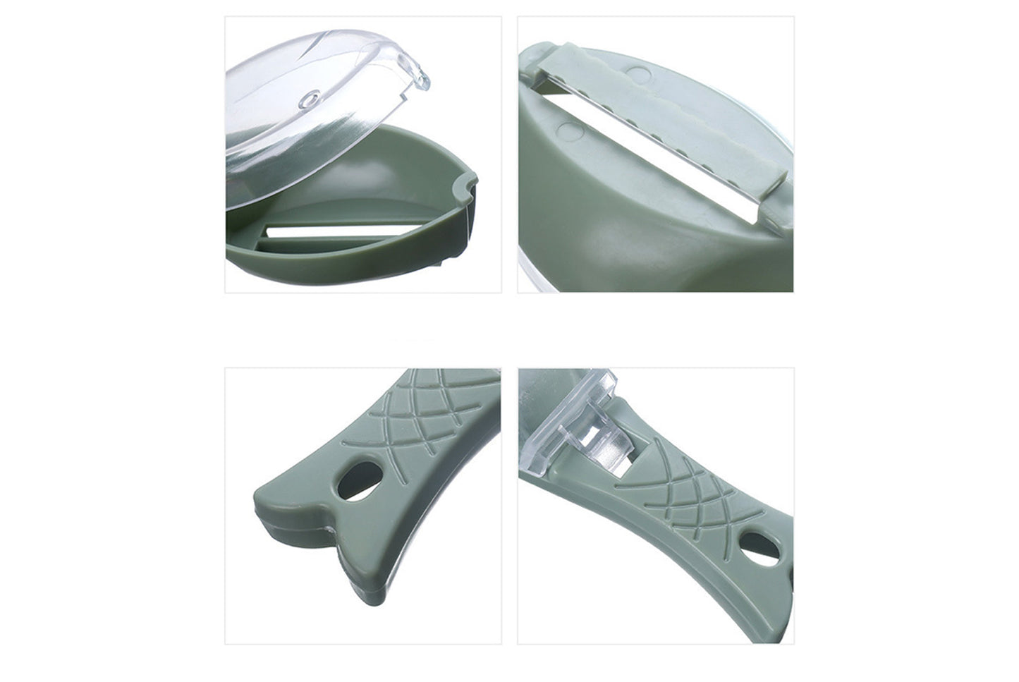 Household fish scaler with lid