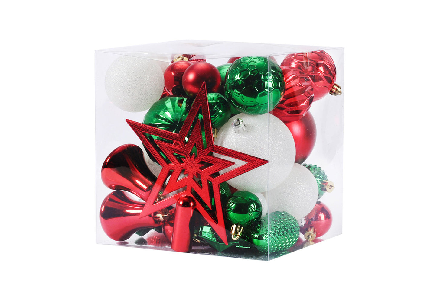 45-Piece Treetop Star Christmas Ball Set