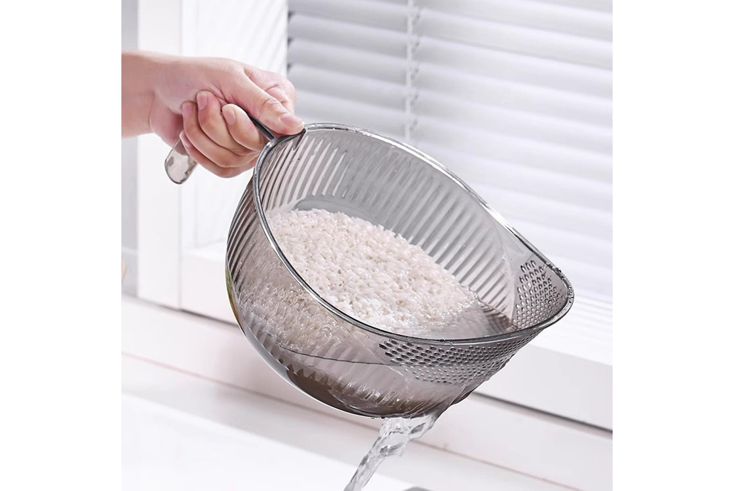 Household rice drain basket