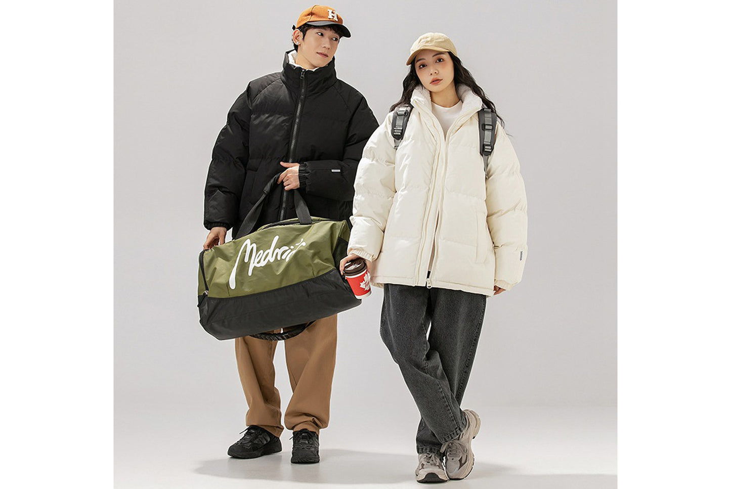 **Men's Winter Hooded Cotton Jacket (8 Colors Available)**