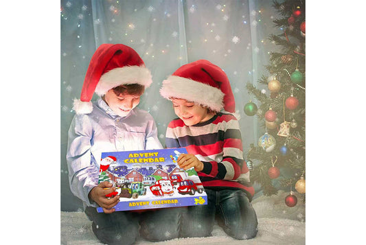 **Christmas Car Advent Calendar | 24-Piece Hole Blind Box**