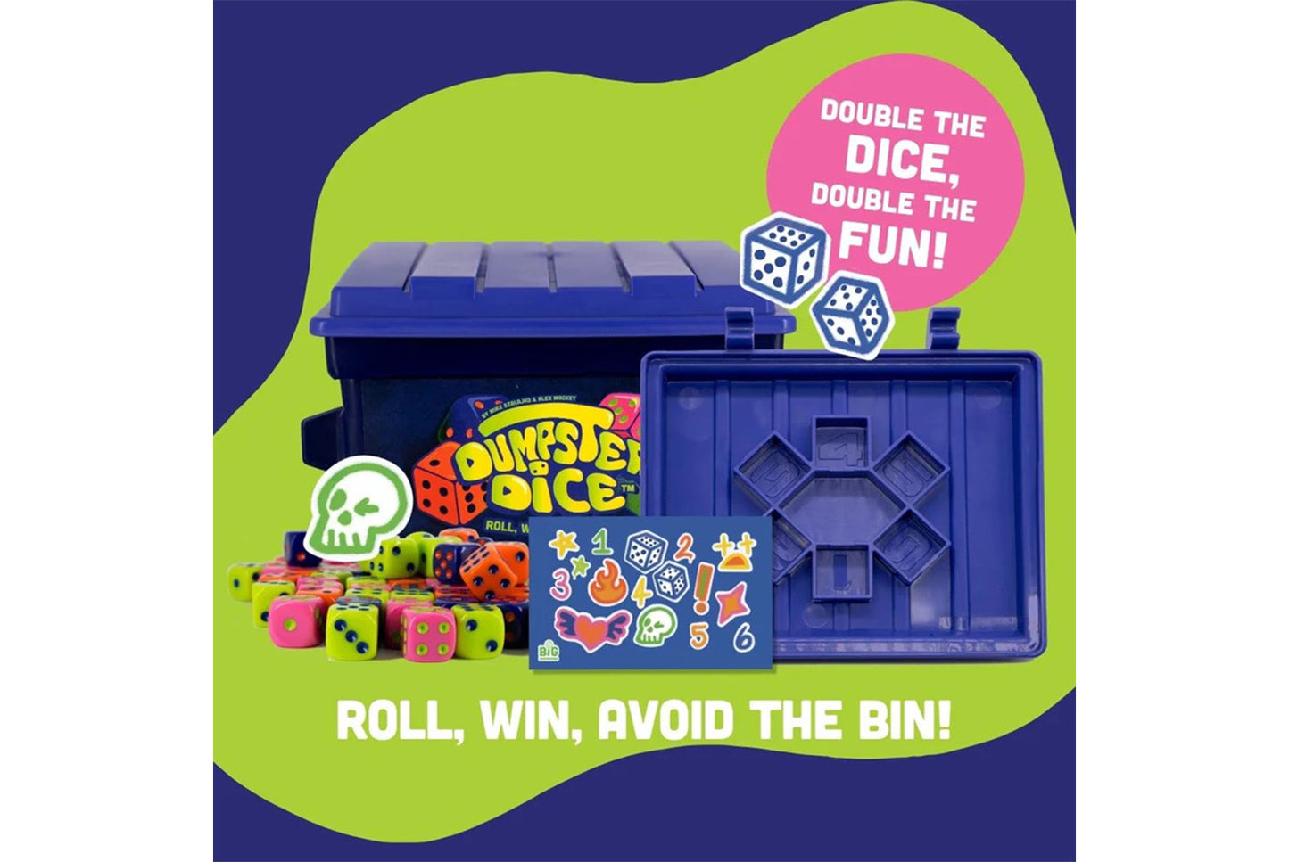 Dumpster Dice Fast-Paced Family Dice Game