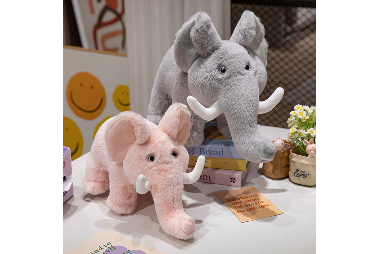 **Realistic Elephant Plush | Child's Comforting Birthday Gift**
