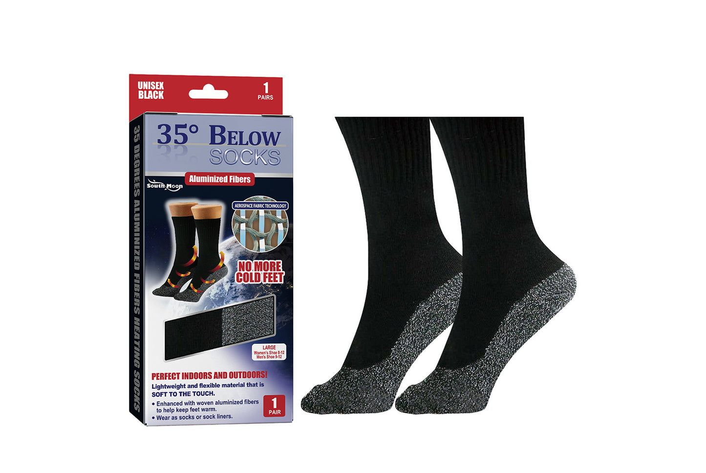35°C Aluminized Fiber Heating Socks