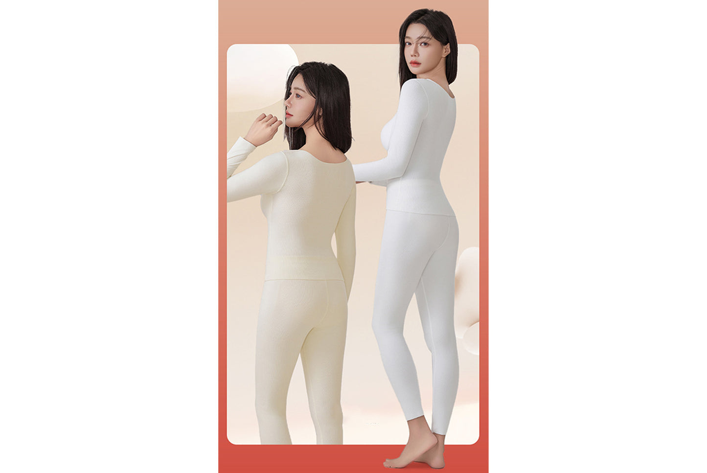 **Women's 7A Antibacterial Thermal Bra Set (Fixed Cup)**