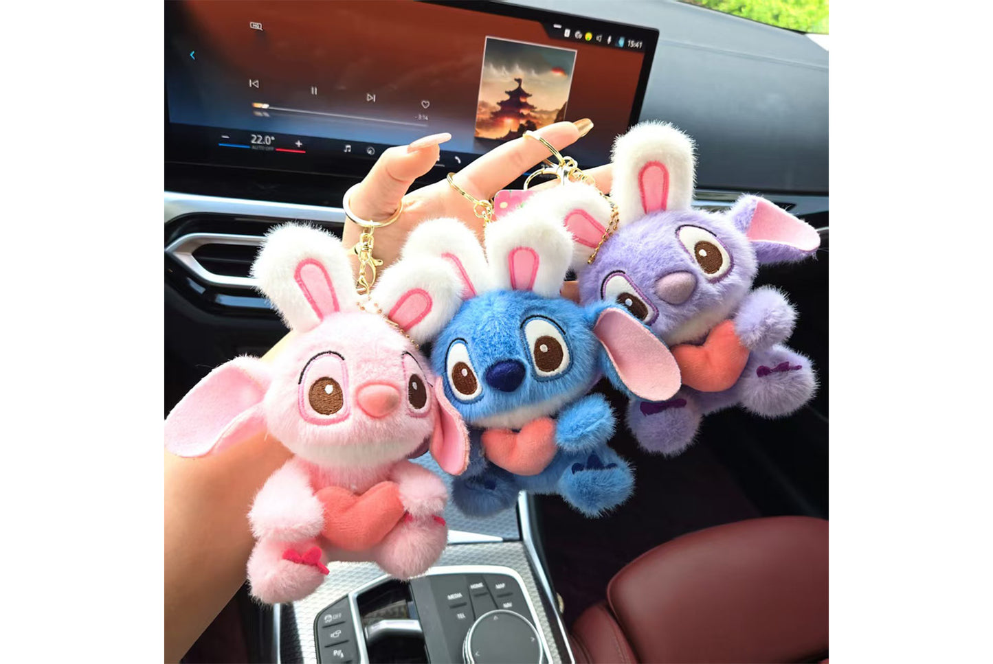 **Stitch Plush Keychain | Cartoon Charm | Cute Bag Accessory**