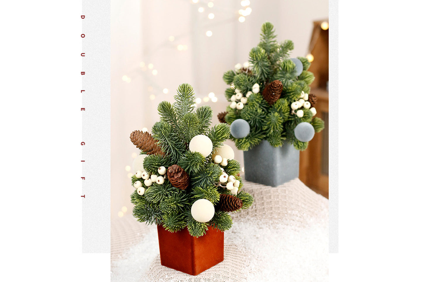 Replica Nobel Pine Mini Christmas Tree Set