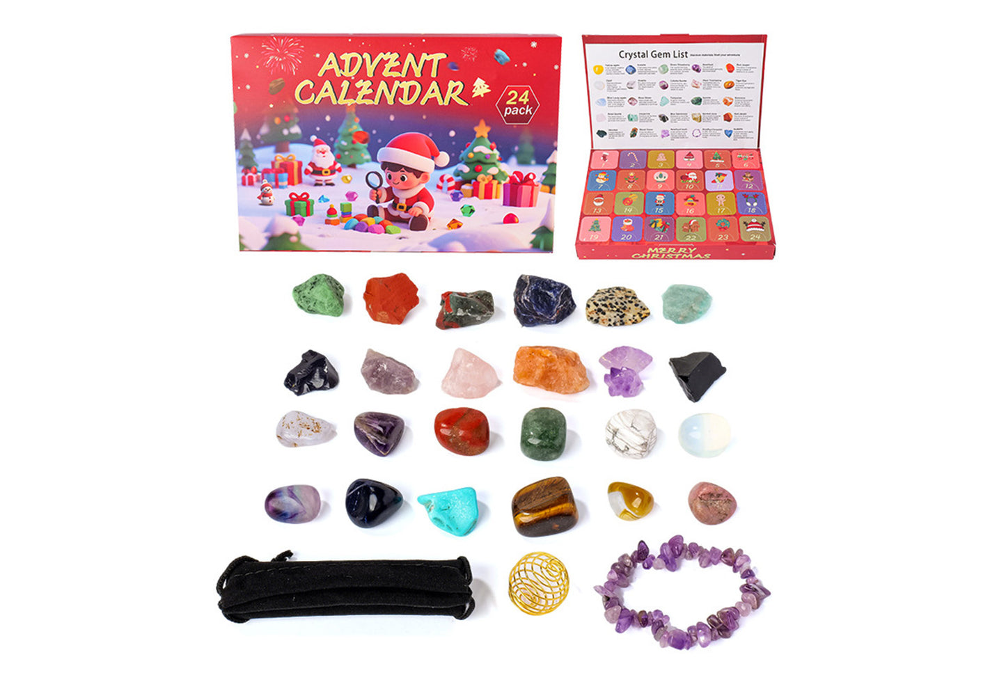 Jewelry Christmas Poke & Poke Crystal Set