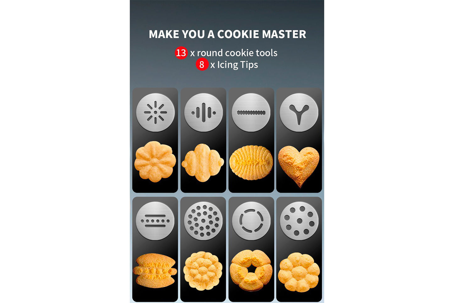 Stainless Steel Cookie Gun